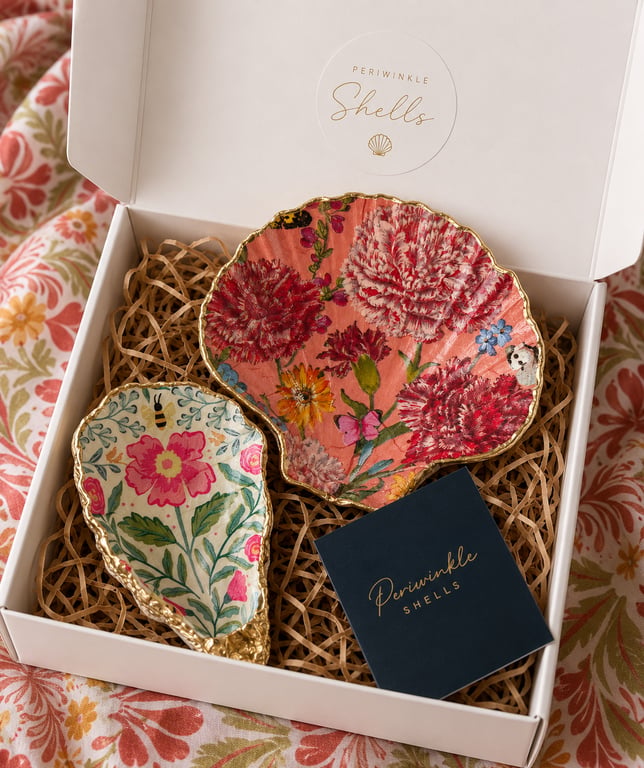 Floral Trinket Dishes 