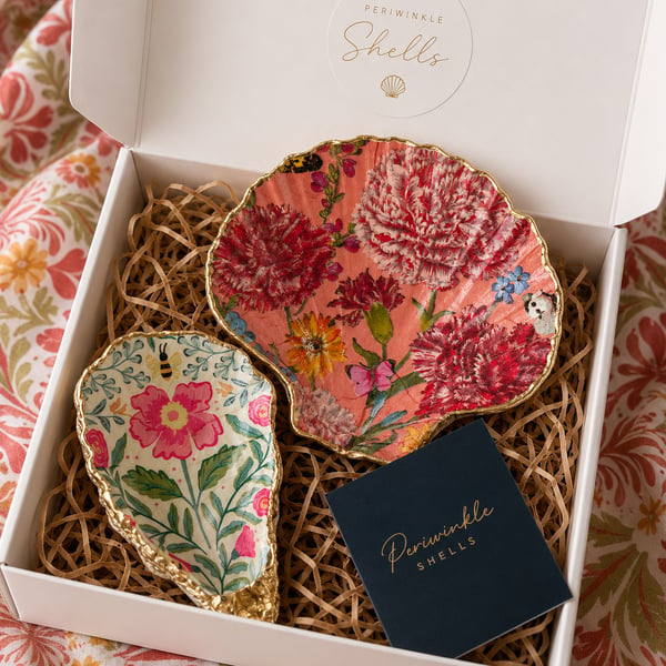 Floral Trinket Dishes 