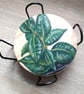 "My House Plants" handpainted wooden coasters, set of 4 with holder - Image 2