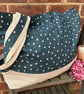 Blue Spot Multi Pocket Shopping Bag