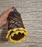 Crochet sunflower 2 in 1 water bootle holder.  - Image 5