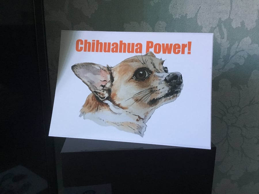 Chihuahua Greetings Card - Blank Inside