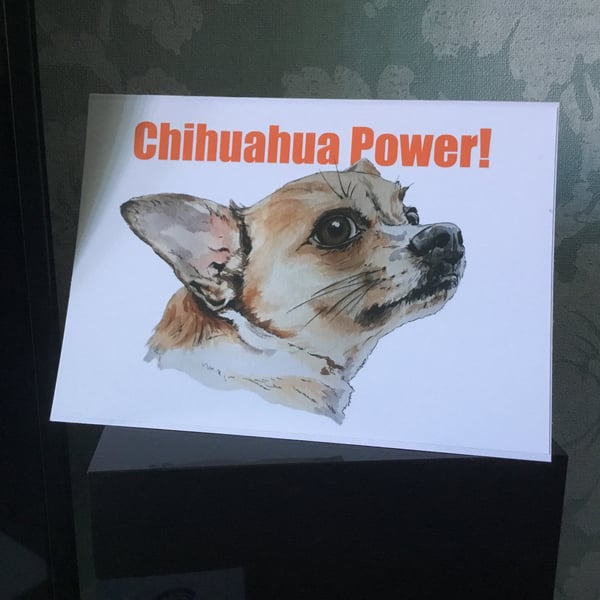 Chihuahua Greetings Card - Blank Inside