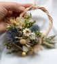 Mini dried flower handmade festive thistle wreath hanging - Image 4