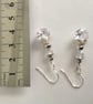 Sparkle earrings, cubic zirconia and quartz - Image 3