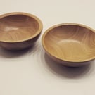 English Ash Wooden Bowls - Set of 2 (Bundle 6)