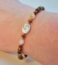  Shell Bracelet With Shiva Eye Shell Focal, Birthday, Anniversary, Gift For Her - Image 4