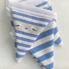 BUNTING - seagulls, blue and white stripes