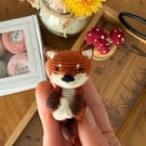 Digital PDF pattern Fox Amigurumi Crochet Pattern, Keyring pattern