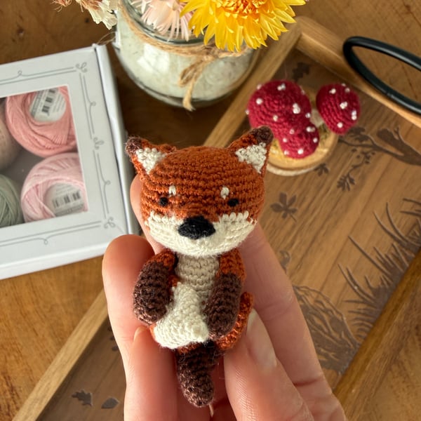 Digital PDF pattern Fox Amigurumi Crochet Pattern, Keyring pattern