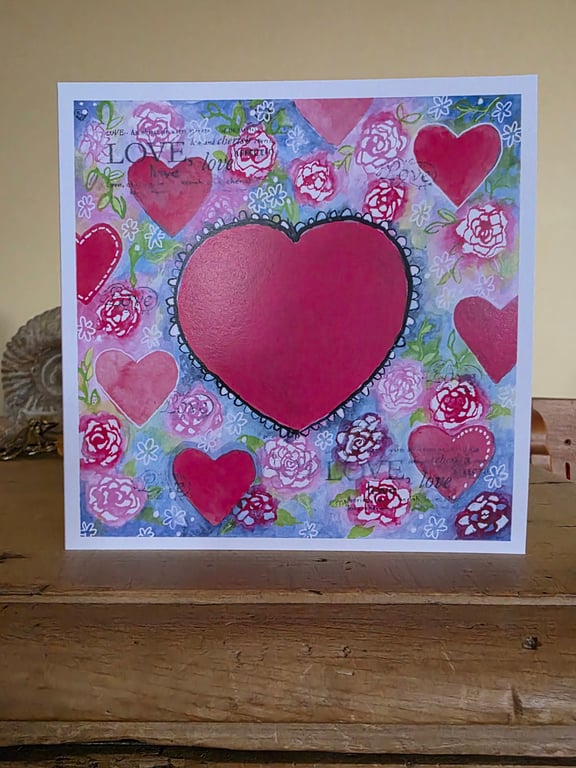 'Let there be love' greetings card