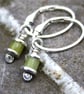 Reels  - silver and jade earrings - Image 2