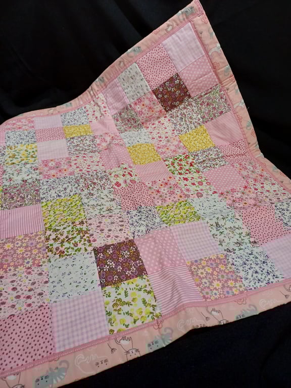 Patchwork girls play mat