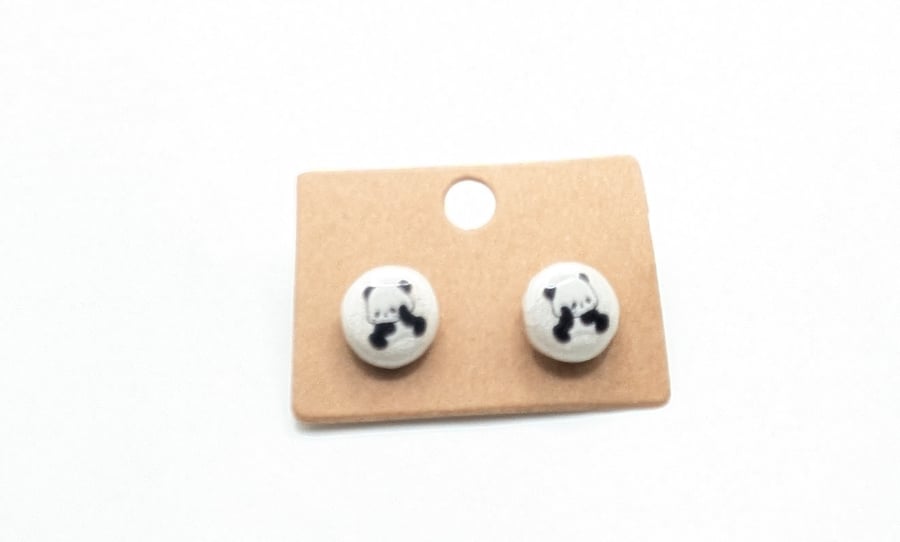 Panda Stud Earrings 
