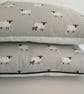 Sophie Allport Sheep   Cushion Cover with Black Pom poms - Image 3