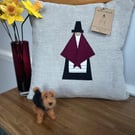 Welsh Lady Cushion - Red Shawl