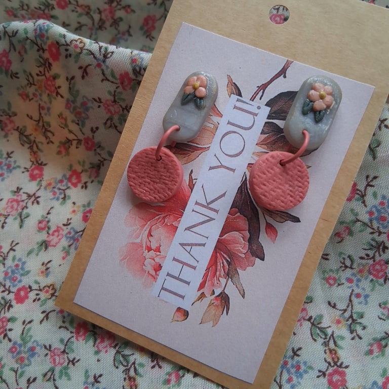 CLEARANCE! polymer clay earrings handmade- reduced-no 9