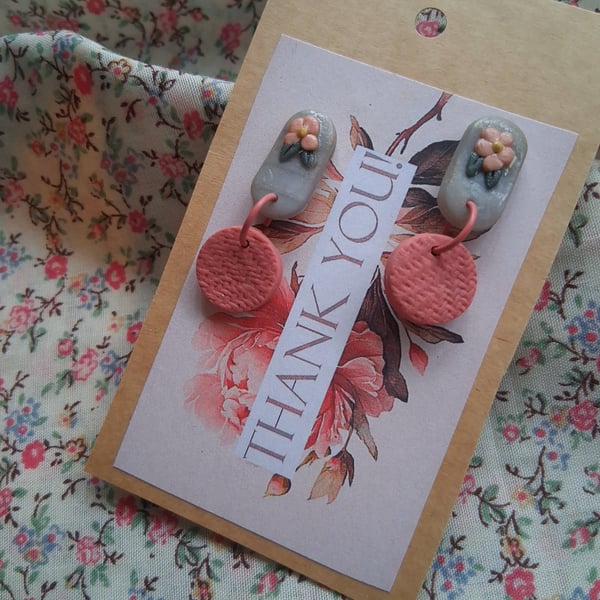 CLEARANCE! polymer clay earrings handmade- reduced-no 9