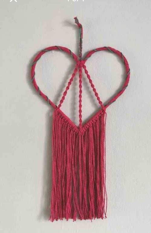 Pink Macramé Wall Décor 