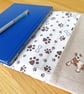 Summer Seconds Padded Notebook Cover in Taupe, Notebooks with Dogs - Image 3