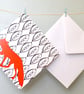 Bright orange fox card - Image 3