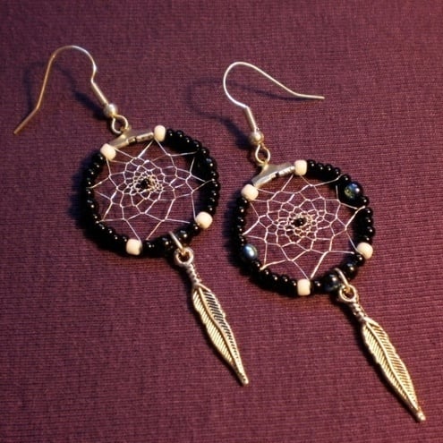 Dreamcatcher earrings