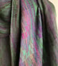 Iris Handwoven Silk, Cotton and Merino Scarf - Image 4