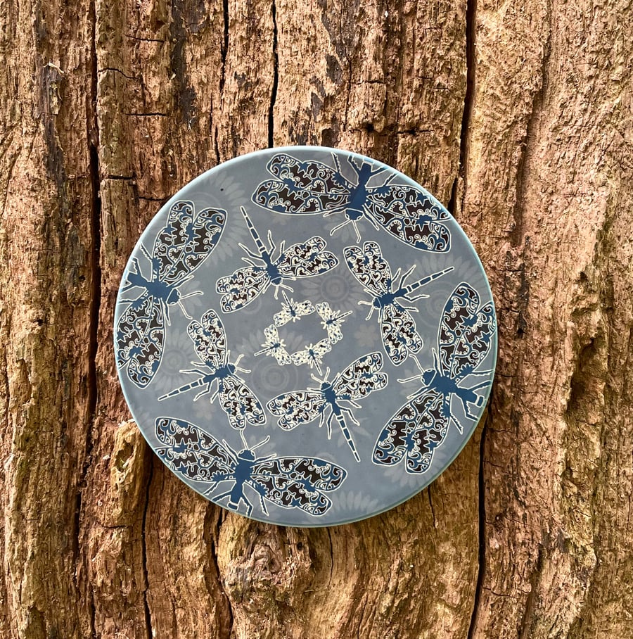 Ceramic Dragonfly Coaster