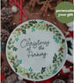 Christmas plate, personalised plate, personalised christmas plate