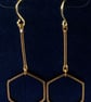 Long Hexagon earrings. - Image 3