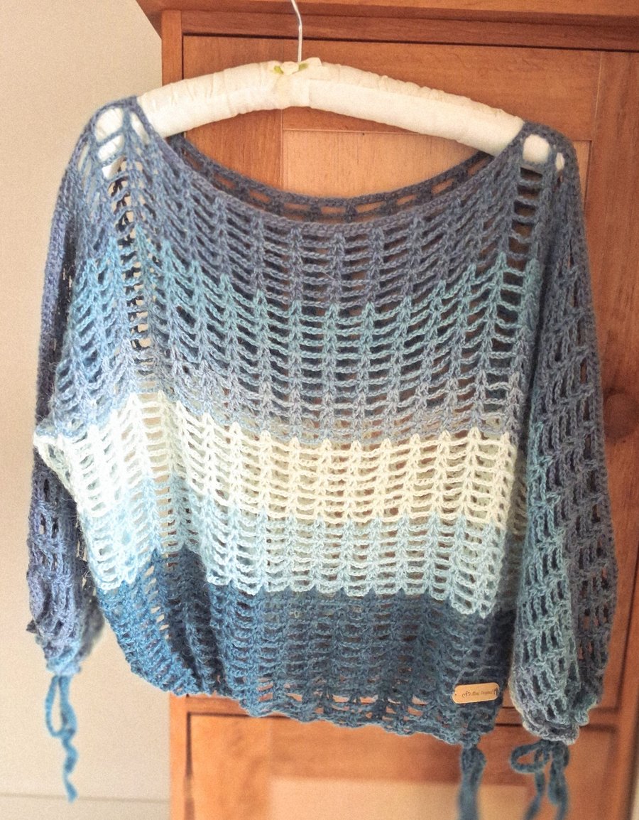 Image of Crochet net style top