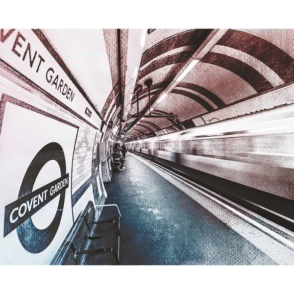 Abstract The Tube Urban Print A4 and A3 Sizes