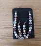 Handmade bracelet and earring set