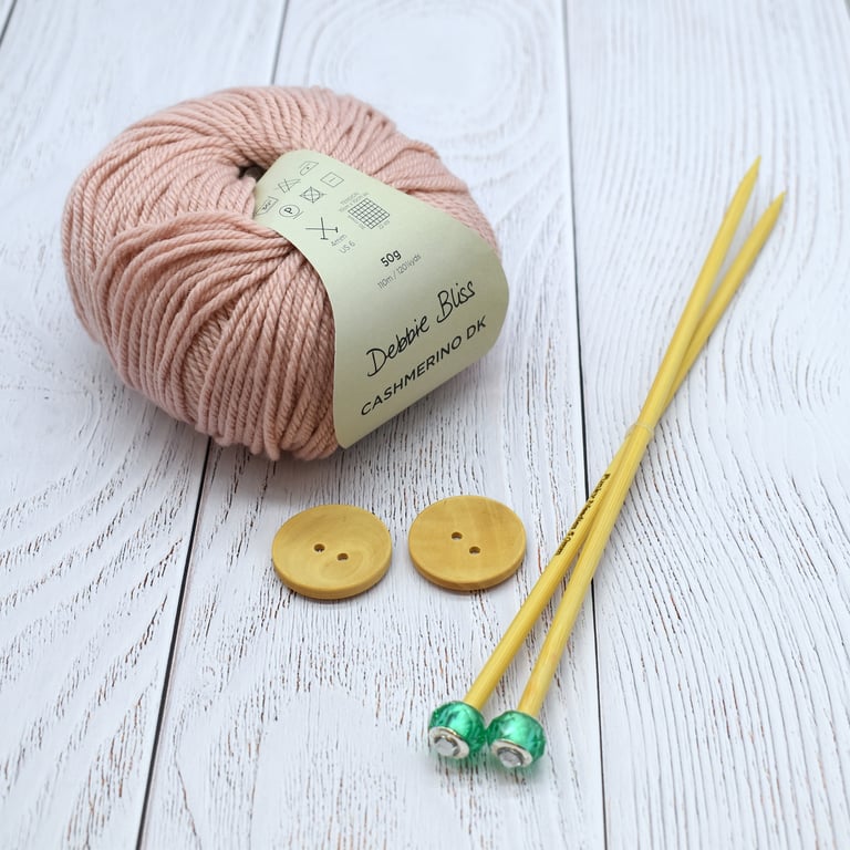 Triple braid headband kit - Knitting, crafts, handmade - Pink