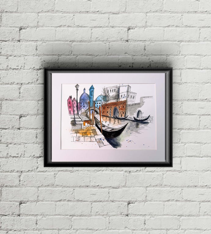 Venetian canal scene