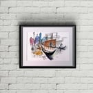 Venetian canal scene