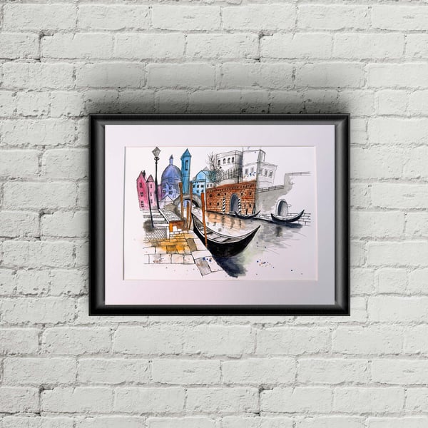 Venetian canal scene