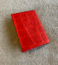 A6: Softcover - Textured Red Italian Leather leatherbound Notebook - Journal - Image 5