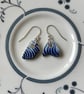 Handmade Ceramic Earrings One of a Kind Sterling Silver Eco Friendly Gifts - Image 2