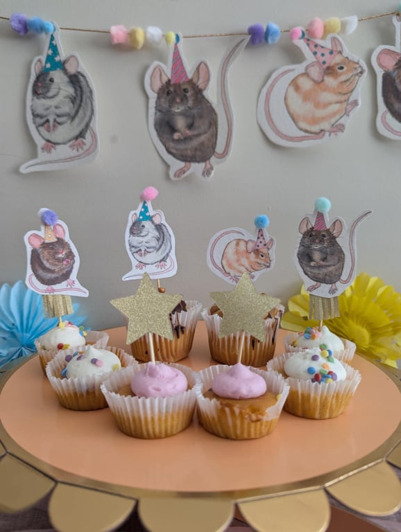 Mouse Birthday Cake Toppers