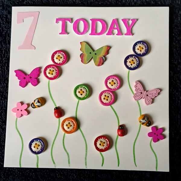 Happy 7th birthday card 