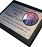 Personalised Black Granite memorial Stone grave marker photo cemetery plaque  - Image 2