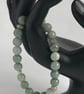 Sterling Silver Jadeite Beaded Stretch Bracelet, with Decorative Spacers - Image 7