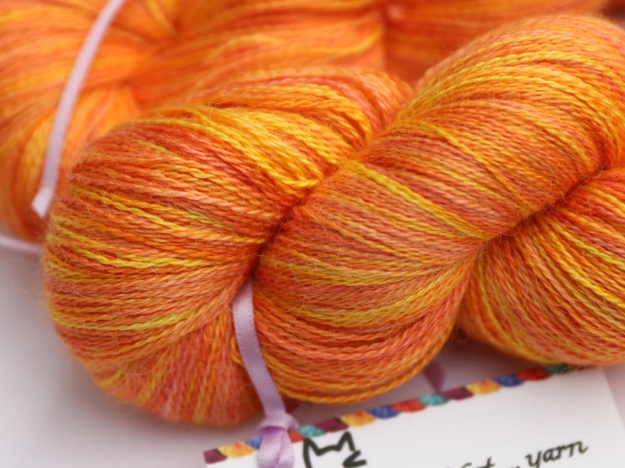SALE: Soft Glow - Silky baby alpaca laceweight yarn