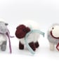 Winter Woolly Sheep - Handmade Needle Felted Decoration Birthday Christmas Gift - Image 1