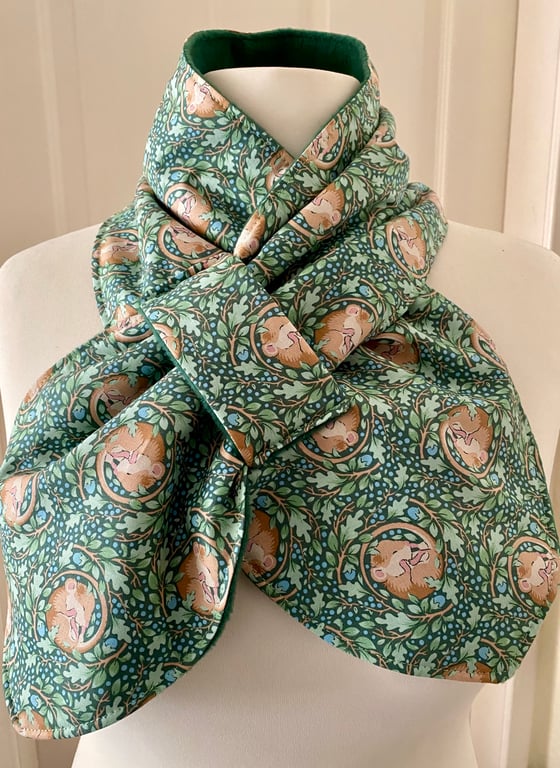 Neck warmer Scarf - neck gaiter - cowl - snood - Fleece Lined - Adult size 