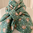 Neck warmer Scarf - neck gaiter - cowl - snood - Fleece Lined - Adult size 