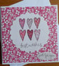 Best Wishes Just For You Card - Hearts - Image 1