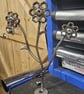 Metal Flowers from Nuts and Bolts, TIG Welded Stainless Steel Art, Garden Orname - Image 4