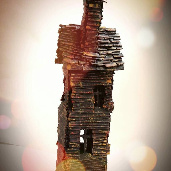 Rustic Haunted House - MADE TO ORDER